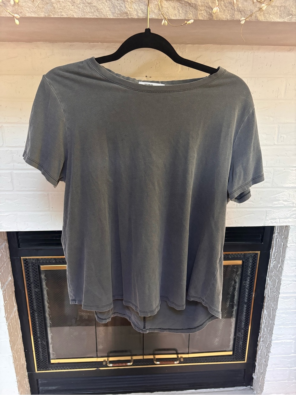 Cotton On Faded Charcoal Crew Neck Short Sleeve Tee